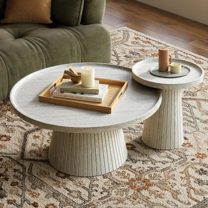 Modern Nesting Coffee Table Set of 2