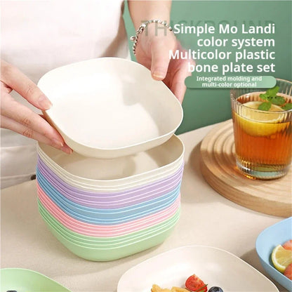 10pcs Multi-function Spit Bone Dish Food Grade Plastic