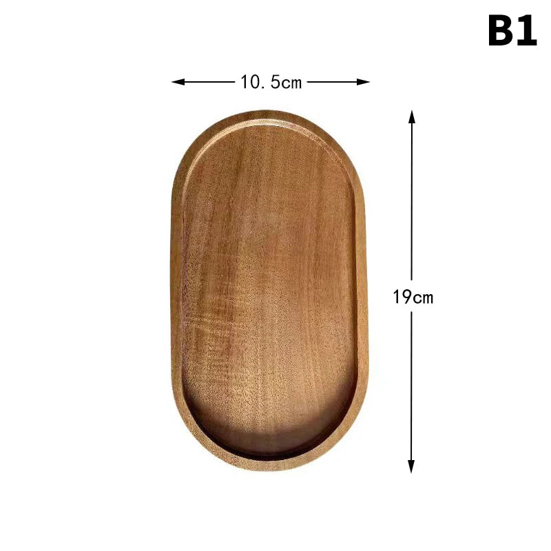 Tableware Solid Wood Food Trays