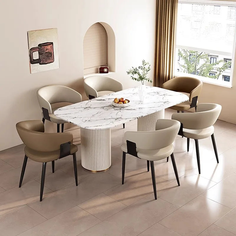Arm Simple Italian Ergonomic Dining Chair