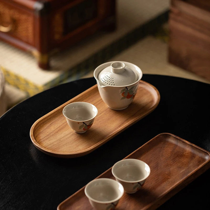 Tableware Solid Wood Food Trays