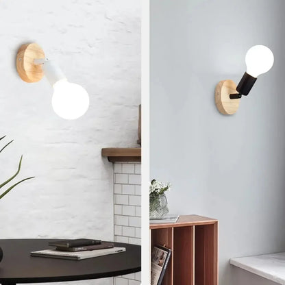 Modern Wood LED Wall Lamp